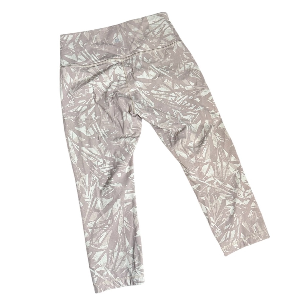 Lululemon Wunder Under Crop High Rise Luxtreme 21” Light Ivory Leggings size 10